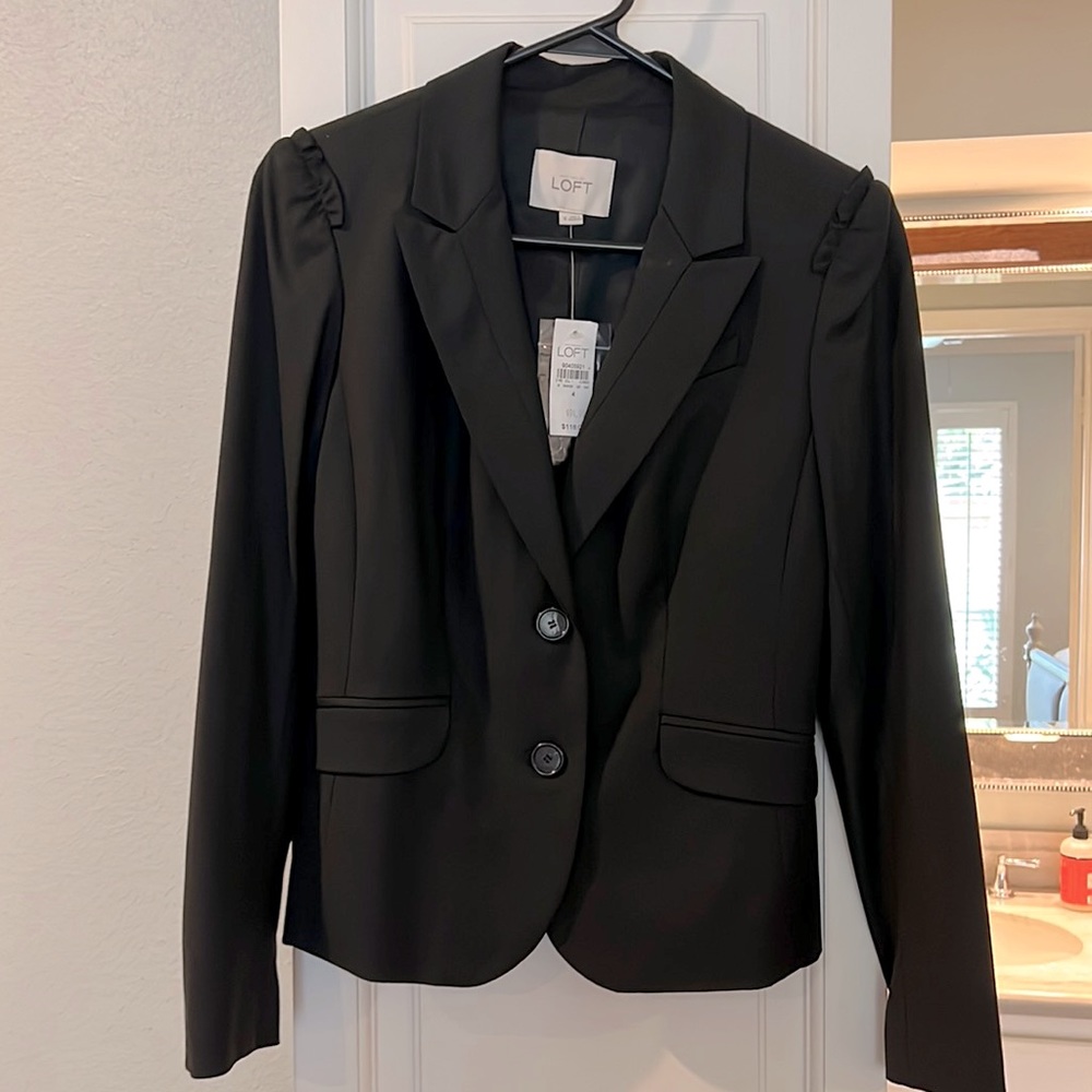 Loft Black Blazer size 4